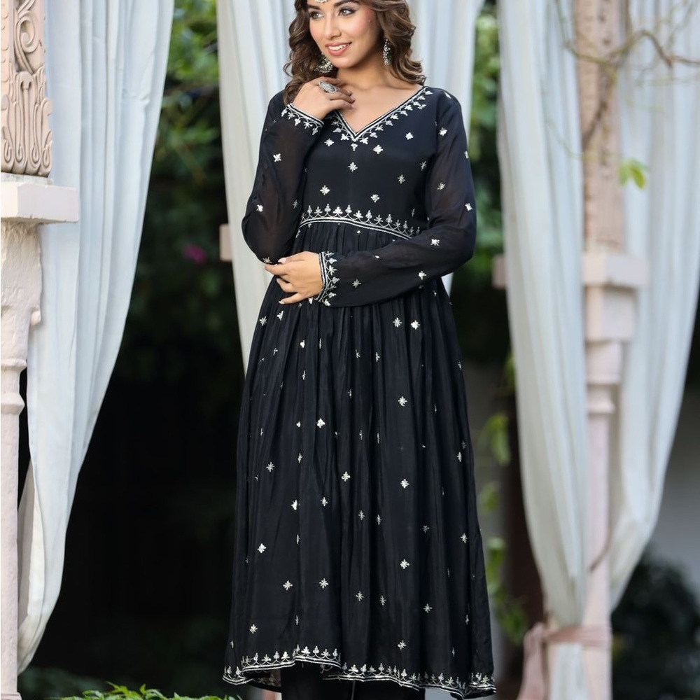 Black anarkali salwar suit